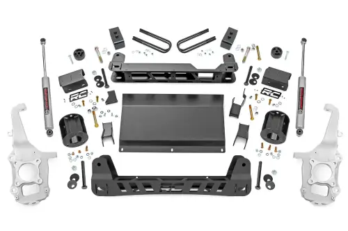 Rough Country - 40730 | Rough Country 4 Inch Lift Kit For Ford F-150 Tremor 4WD | Premium N3 Shocks