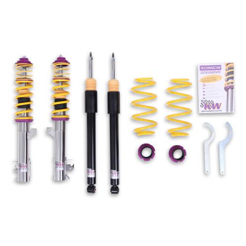 KW Suspension - 10250008 | KW V1 Height Adjustable Coilover Kit with Pre-Set Damping