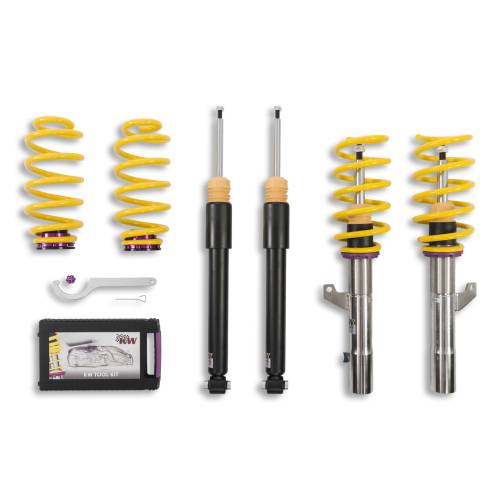 KW Suspension - 102800AX | KW V1 Height Adjustable Coilover Kit with Pre-Set Damping
