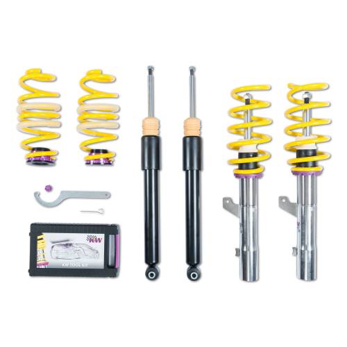 KW Suspension - 102800CB | KW V1 Height Adjustable Coilover Kit with Pre-Set Damping