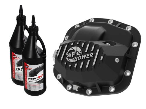 Afe - Advance Flow Engineering - 46-71011B | aFe Power Pro Series Front Differential Cover Black w/ Oil