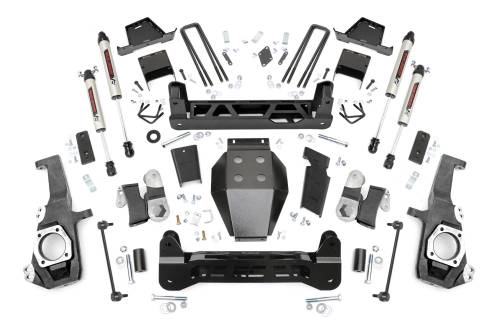 Rough Country - 111170 | Rough Country 7 Inch Lift Kit Chevrolet Silverado / GMC Sierra 2500 HD & 3500 HD 4WD | With Factory Rear Overload Springs, V2 Monotube Shocks