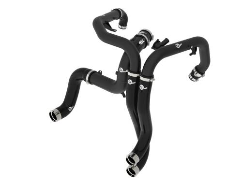 Afe - Advance Flow Engineering - 46-20754-B | AFE Power BladeRunner Aluminum Hot and Cold Charge Pipe Kit Black (2022-2025 Bronco Raptor, 2024-2025 Ranger Raptor V6-3.0L tt)