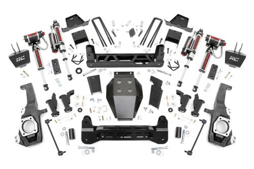 Rough Country - 111255 | Rough Country 7 Inch Lift Kit Chevrolet Silverado / GMC Sierra 2500 HD & 3500 HD 4WD | With Factory Rear Overload Springs, Vertex Reservoir Shocks