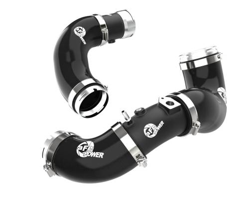 Afe - Advance Flow Engineering - 46-20694-B | AFE Power BladeRunner Aluminum Hot and Cold Charge Pipe Kit Black (2022-2023 Stinger L4-2.5L t)