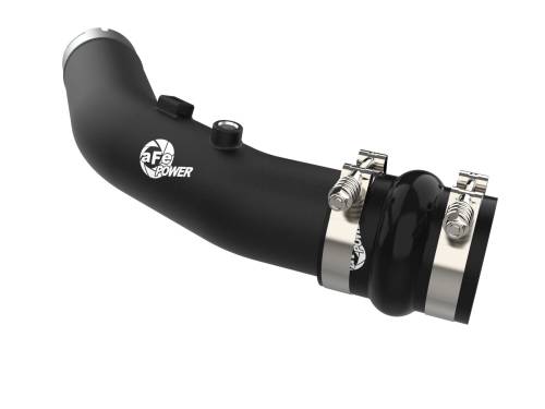 Afe - Advance Flow Engineering - 46-20688-B | AFE Power BladeRunner 3 IN Aluminum Hot Charge Pipe Black (2023-2025 F250, F350 Super Duty V8-6.7L (td) High Output)