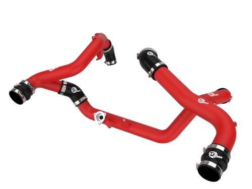 Afe - Advance Flow Engineering - 46-20654-R | AFE Power BladeRunner Aluminum Hot and Cold Charge Pipe Kit Red (2020-2021 Explorer ST V6-3.0L tt)