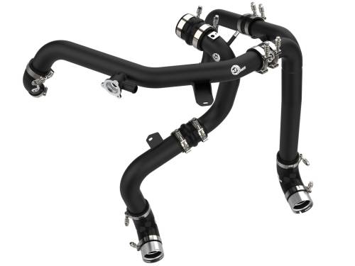 Afe - Advance Flow Engineering - 46-20584-B | AFE power BladeRunner Aluminum Hot and Cold Charge Pipe Kit Black (2021-2025 Bronco V6-2.7L tt)