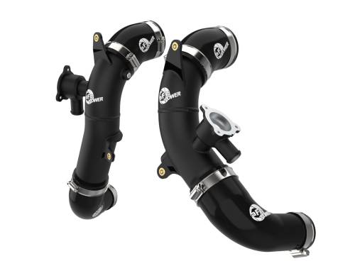 Afe - Advance Flow Engineering - 46-20568-B | AFE Power BladeRunner 2.5 IN Aluminum Hot Charge Pipe Black (2022-2025 Tundra V6-3.4L tt)