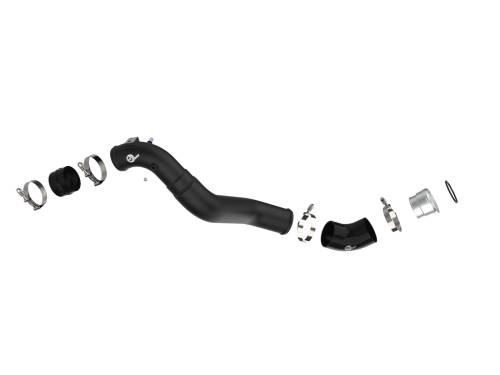 Afe - Advance Flow Engineering - 46-20519-B | AFE Power BladeRunner 3 IN to 3.5 IN Aluminum Cold Charge Pipe Black (2021-2025 F150, Raptor V6-3.5L tt)