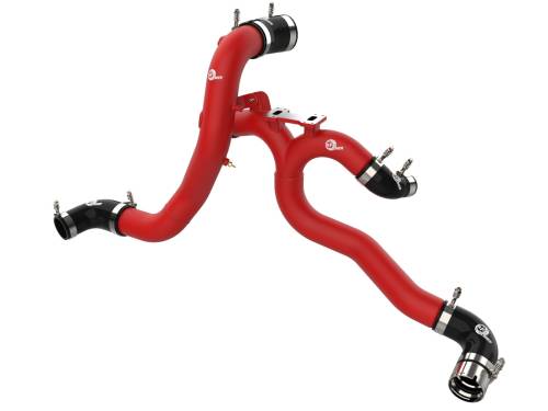 Afe - Advance Flow Engineering - 46-20504-R | AFE Power BladeRunner Aluminum Hot and Cold Charge Pipe Kit Red (2018-2023 Stinger V6-3.3L tt)