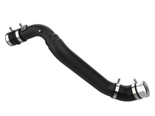 Afe - Advance Flow Engineering - 46-20479-B | AFE Power BladeRunner 3.5 IN to 2.75 IN Aluminum Cold Charge Pipe Black (2021-2024 F150 V6-2.7L tt)