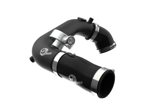 Afe - Advance Flow Engineering - 46-20468-B | AFE Power BladeRunner 2-1/2 IN Aluminum Hot Charge Pipe Black (2018-2023 Wrangler JL L4-2.0L t)