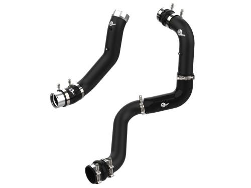 Afe - Advance Flow Engineering - 46-20444-B | AFE Power BladeRunner Aluminum Hot and Cold Charge Pipe Kit Black (2020-2023 Silverado, Sierra 2500 HD, 3500 HD V8-6.6L (td) L5P)