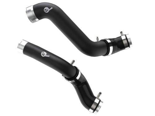 Afe - Advance Flow Engineering - 46-20424-B | AFE Power BladeRunner 2-1/2 IN to 3 IN Aluminum Hot and Cold Charge Pipe Kit Black (2019-2025 Silverado, Sierra 1500 L4-2.7L t)