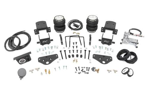 Rough Country - 10038AC | Rough Country Air Spring Kit With Onboard Air Compressor (2023-2025 F250, F350 Super Duty 4WD)