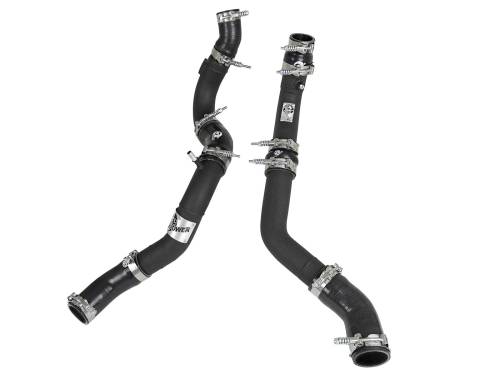 Afe - Advance Flow Engineering - 46-20354-B | AFE Power BladeRunner 2-1/4 IN & 2-1/2 IN Aluminum Hot and Cold Charge Pipe Kit Black (2017-2020 124  Spider L4-1.4L t)