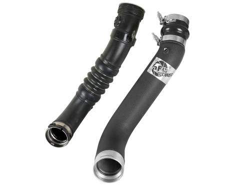 Afe - Advance Flow Engineering - 46-20339-B | AFE Power BladeRunner 3 IN Aluminum Aluminum Cold Charge Pipe Black (2017-2019 Silverado, Sierra 2500 HD, 3500 HD V8-6.6L (td) LP5)