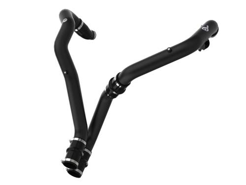 Afe - Advance Flow Engineering - 46-20298-B | AFE Power BladeRunner 2-1/2 IN Aluminum Hot Charge Pipe Black (2017-2020 F150, Raptor V6-3.5L tt)