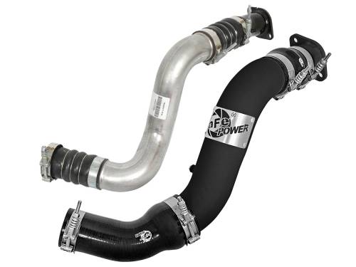 Afe - Advance Flow Engineering - 46-20288-B | AFE Power BladeRunner 3 IN Aluminum Hot Charge Pipe Black (2016-2019 Titan XD V8-5.0L td)