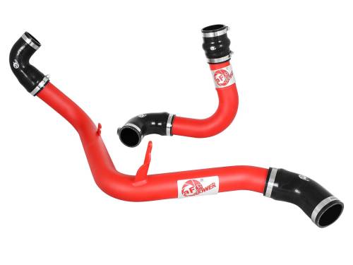 Afe - Advance Flow Engineering - 46-20184-R | AFE Power BladeRunner 2-1/2 IN Aluminum Hot and Cold Charge Pipe Kit Red (2013-2018 Focus ST L4-2.0L t)