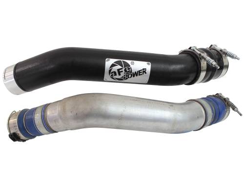 Afe - Advance Flow Engineering - 46-20148-B | AFE Power BladeRunner 3 IN Aluminum Hot Charge Pipe Black (2011-2016 F250, F350 Super Duty V8-6.7L td)