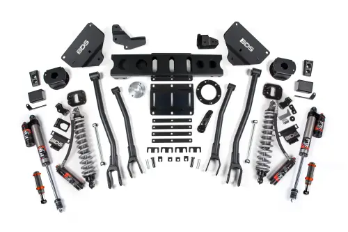 BDS Suspension - BDS1604PESB | BDS Suspension 6 Inch Lift Kit With 4 Link For Dodge Ram 2500 4WD | Diesel, Fox 2.5 Coil-Over Conversion Performance Elite, Fox 2.0 Hydro Bump Stop