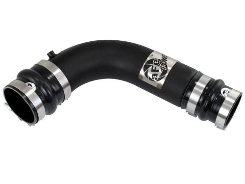 aFe Power - 46-20089 | BladeRunner 3-1/2 IN Aluminum Cold Charge Pipe Black (Dodge Diesel L6-6.7L td)