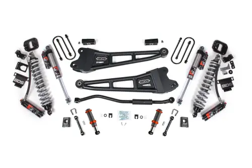 BDS Suspension - BDS1622PESB | BDS Suspension 3 Inch Lift Kit With Radius Arm For Dodge Ram 3500 4WD | Diesel, Fox 2.5 Coil-Over Conversion Performance Elite, Fox 2.0 Hydro Bump Stop