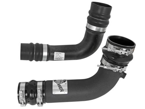 aFe Power - 46-20084-B | BladeRunner 3 IN & 2-3/4 IN Aluminum Hot and Cold Charge Pipe Kit Black (Dodge Diesel L6-6.7L (td)