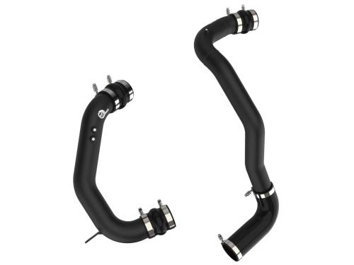 aFe Power - 46-20074-B | BladeRunner Aluminum Hot and Cold Charge Pipe Kit Black (Ford Diesel V8-6.4L td)