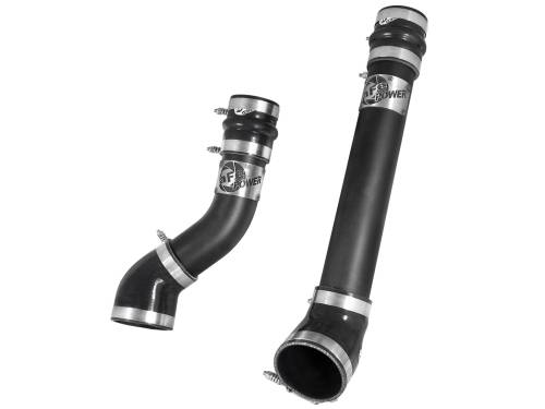 aFe Power - 46-20064-B | BladeRunner 3 IN Aluminum Hot and Cold Charge Pipe Kit Black (Dodge Diesel L6-5.9L (td)