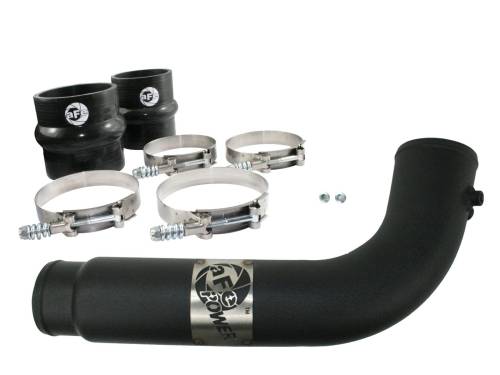 aFe Power - 46-20039 | BladeRunner 3-1/2 IN Aluminum Cold Charge Pipe Black (Dodge Diesel L6-6.7L td)