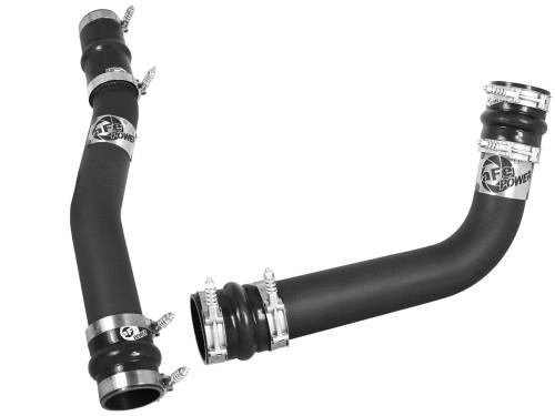 aFe Power - 46-20014 | BladeRunner 3 IN Aluminum Hot and Cold Charge Pipe Kit Black (Dodge Diesel L6-5.9L td)