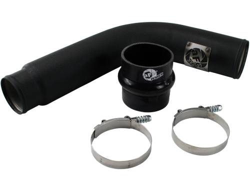 aFe Power - 46-11013 | BladeRunner 3-1/2 IN Aluminum Cold Charge Pipe Black (Dodge Diesel L6-5.9L td)