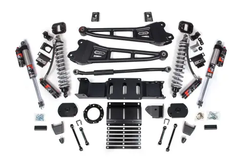 BDS Suspension - BDS1653PES | BDS Suspension 3 Inch Lift Kit With Radius Arm For Dodge Ram 2500 4WD | Diesel, Fox 2.5 Coil-Over Performance Elite, Front Rubber Bump Stop