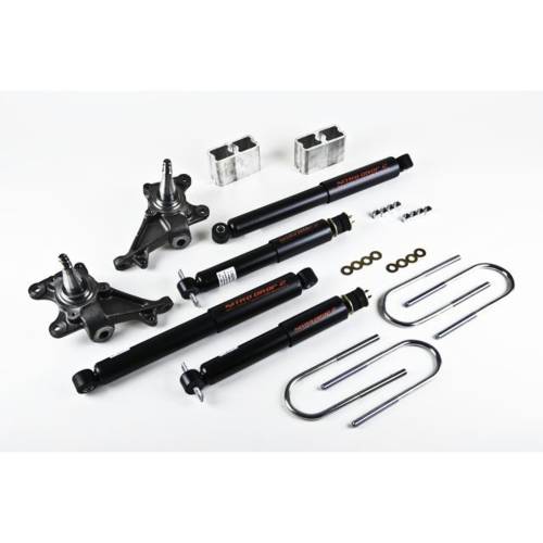 Belltech - 444ND | Belltech 2 Inch Front / 3 Inch Rear Lowering Kit with Nitro Drop Shocks (1984-1995 Pickup 2WD)