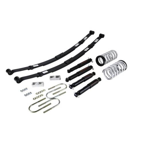 Belltech - 568ND | Belltech 2 or 3 inch Front / 4 Inch Rear Lowering Kit with Nitro Drop Shocks (1982-2004 S10/S15 Ext & Std Cab 2WD)