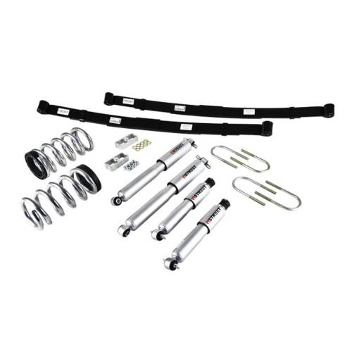 Belltech - 569SP | Belltech 2 or 3 Inch Front / 4 Inch Rear Lowering Kit with Street Performance Shocks (1998-2003 Blazer/Jimmy 2WD | 6 Cyl)