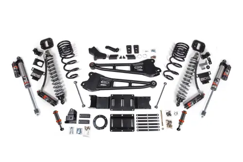 BDS Suspension - BDS1660PESB | BDS Suspension 4 Inch Lift Kit With Radius Arm For Dodge Ram 2500 4WD | Diesel, Fox 2.5 Coil-Over Conversion Performance Elite, Front Fox 2.0 Hydro Bump Stop