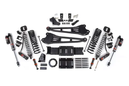 BDS Suspension - BDS1680PESB | BDS Suspension 6 Inch Lift Kit With Radius Arm For Dodge Ram 2500 4WD | Diesel, Fox 2.5 Coil-Over Performance Elite, Front Fox 2.0 Hydro Bump Stop