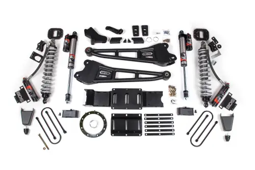BDS Suspension - BDS1685PES | BDS Suspension 6 Inch Lift Kit With Radius Arm For Ram 3500 4WD | Diesel, Fox 2.5 Coil-Over Performance Elite, Rear Lift 5 Inch Block Kit With Overload, Front Rubber Bump Stop, 8 Bolt Indexing Ring