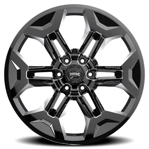Rough Country - TW405C-20908333-12 | Rough Country Torque Pulse Wheel | Gloss Black / 20x9 / 6x5.5 / -12mm