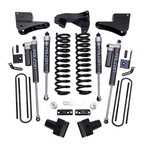 ReadyLIFT Suspensions - 63-23440 | ReadyLift 4 Inch Suspension Lift Kit with Falcon Shocks (F250, F350 Super Duty 4WD | Diesel)