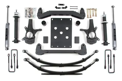 BDS Suspension - BDS175H | BDS Suspension 6 Inch Lift Kit For Chevrolet Silverado 1500 / GMC Sierra 1500 | Rear Lift Leaf Springs, NX2 Nitro Series Shocks