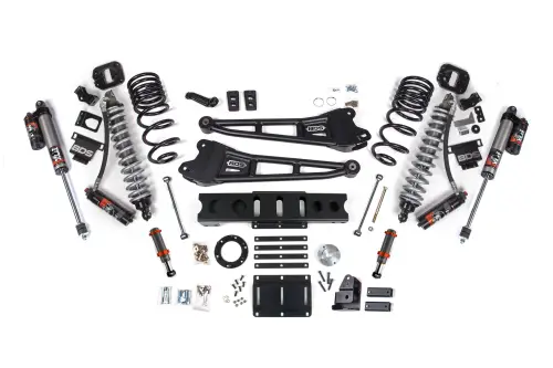 BDS Suspension - BDS1762PESB | BDS Suspension 4 Inch Lift Kit With Radius Arm For Ram 2500 4WD | Diesel, Fox 2.5 Coil-Over Conversion Performance Elite Series, Front Fox 2.0 Hydro Bump Stop