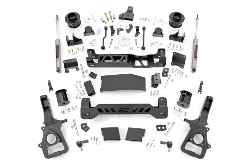 Rough Country - 88430 | Rough Country 6 Inch Lift Kit Ram 1500 4WD | With 22 Inch Factory Wheels, Strut Spacers With N3 Rear Shocks