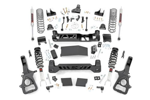 Rough Country - 88440 | Rough Country 6 Inch Lift Kit Ram 1500 4WD | With 22 Inch Factory Wheels, M1 Struts With M1 Rear Shocks