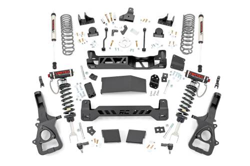 Rough Country - 88457 | Rough Country 6 Inch Lift Kit Ram 1500 4WD | With 22 Inch Factory Wheels, Vertex Coilovers With V2 Shocks Rear Shocks