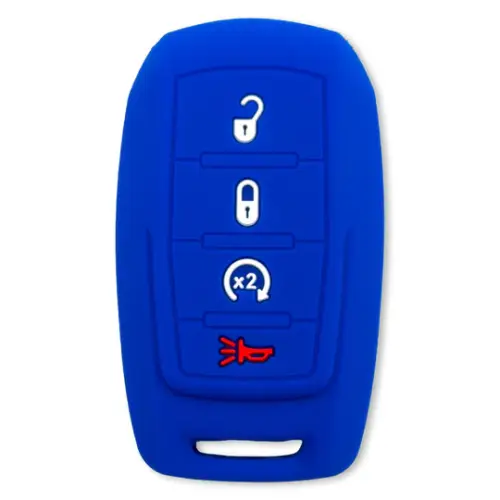 Recon Truck Accessories - 264002DG2BL | Recon Blue Silicone Key Fob Cover (Dodge 2019-2025 RAM )
